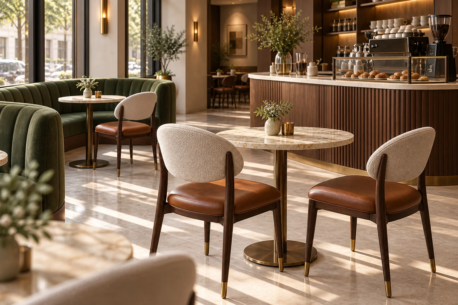 Café & Coffee Shop Furniture - Compact & Communal Tables