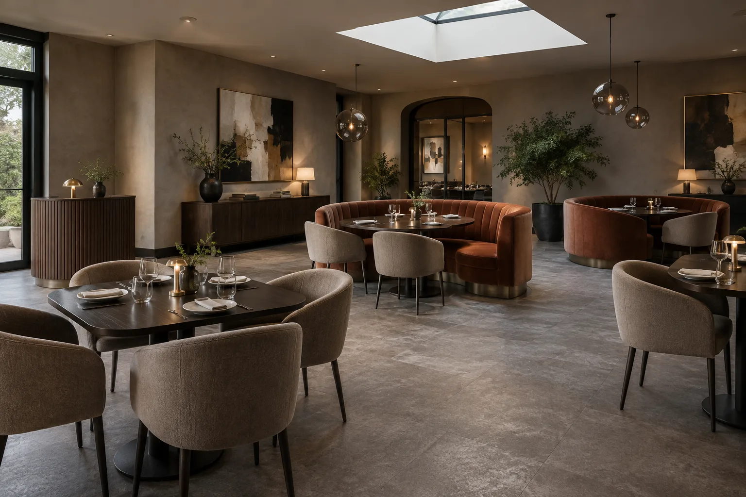 Contemporary Dining furniture concept interior