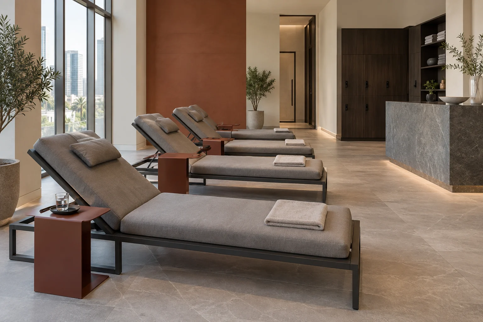 Contemporary Wellness Spa furniture concept interior