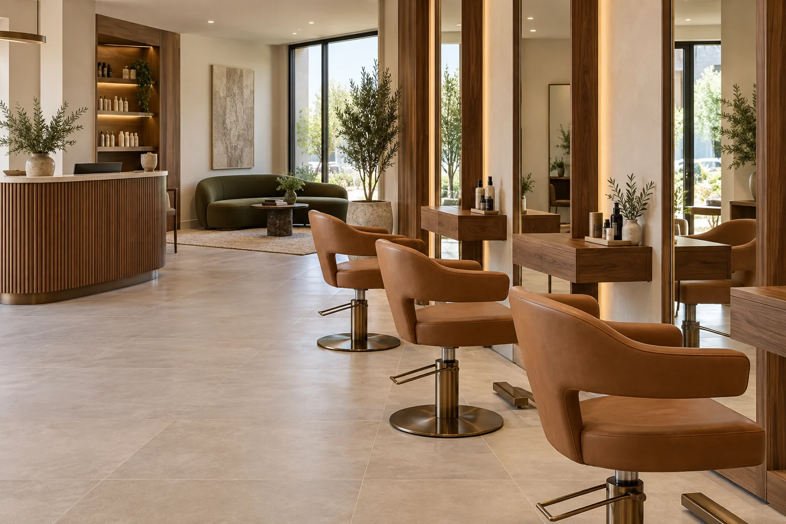 Elegant Boutique Salon furniture concept interior