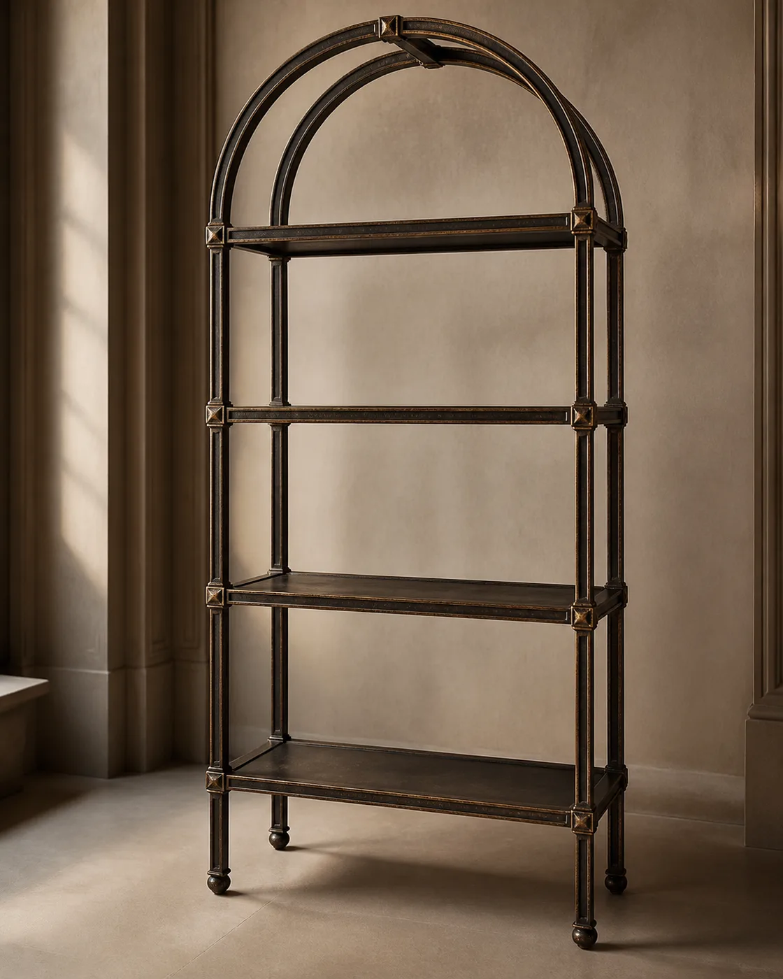 Antique Bronze Furniture Finish applied to its dedicated furniture product