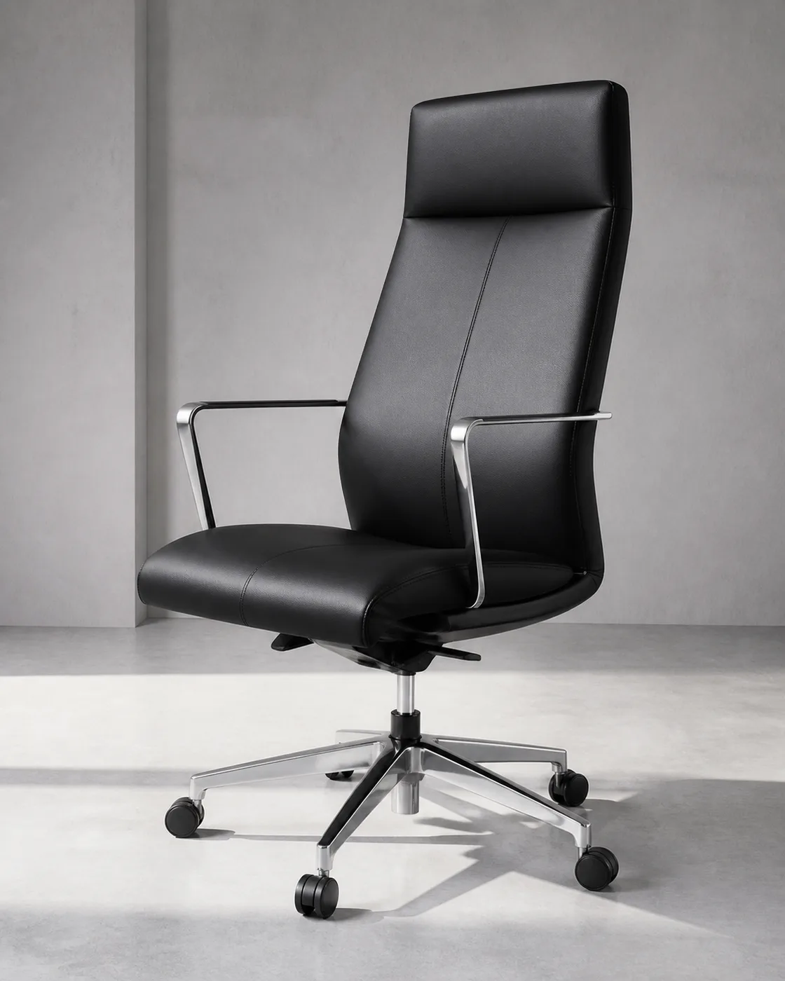 Black Bonded Leather applied to its dedicated furniture product