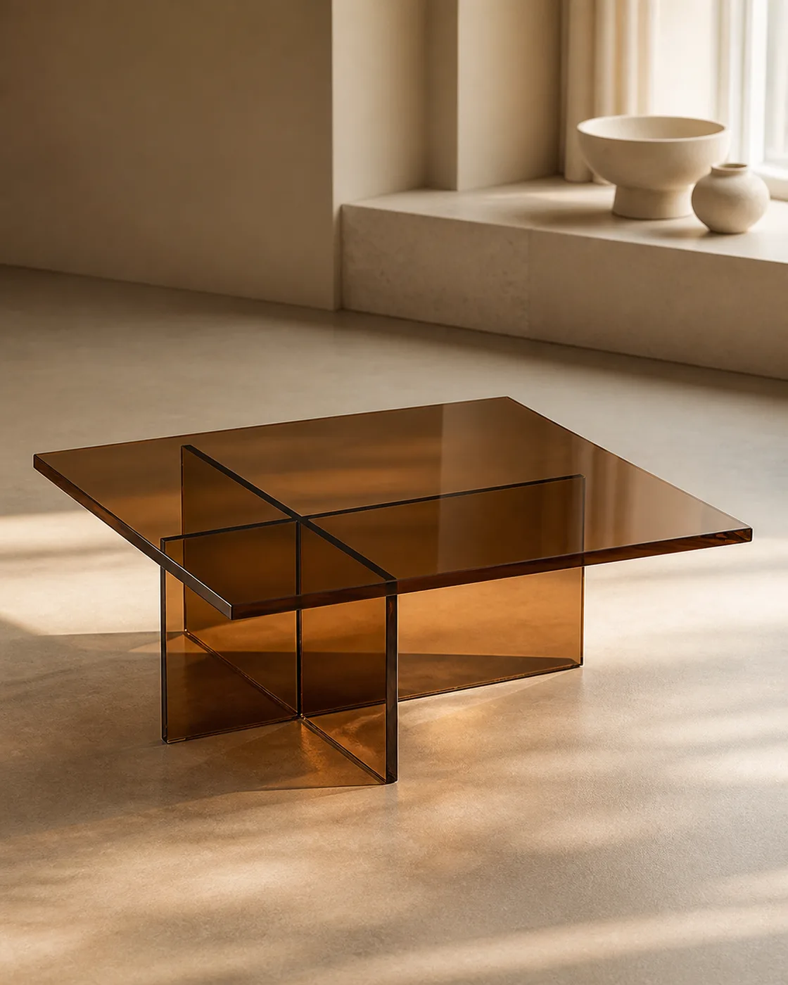 Bronze Tinted Glass applied to its dedicated furniture product