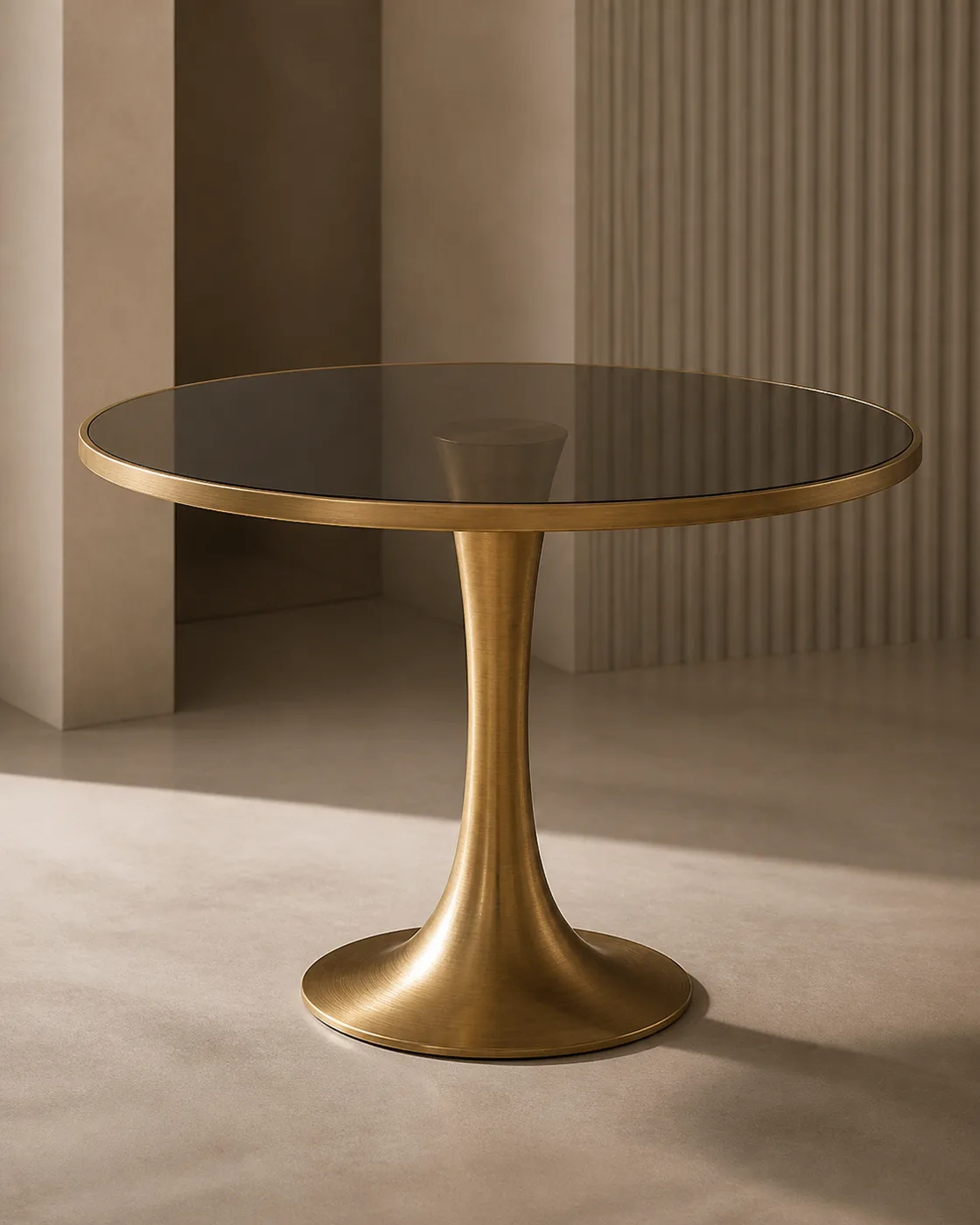 Brushed Brass Furniture Finish applied to its dedicated furniture product