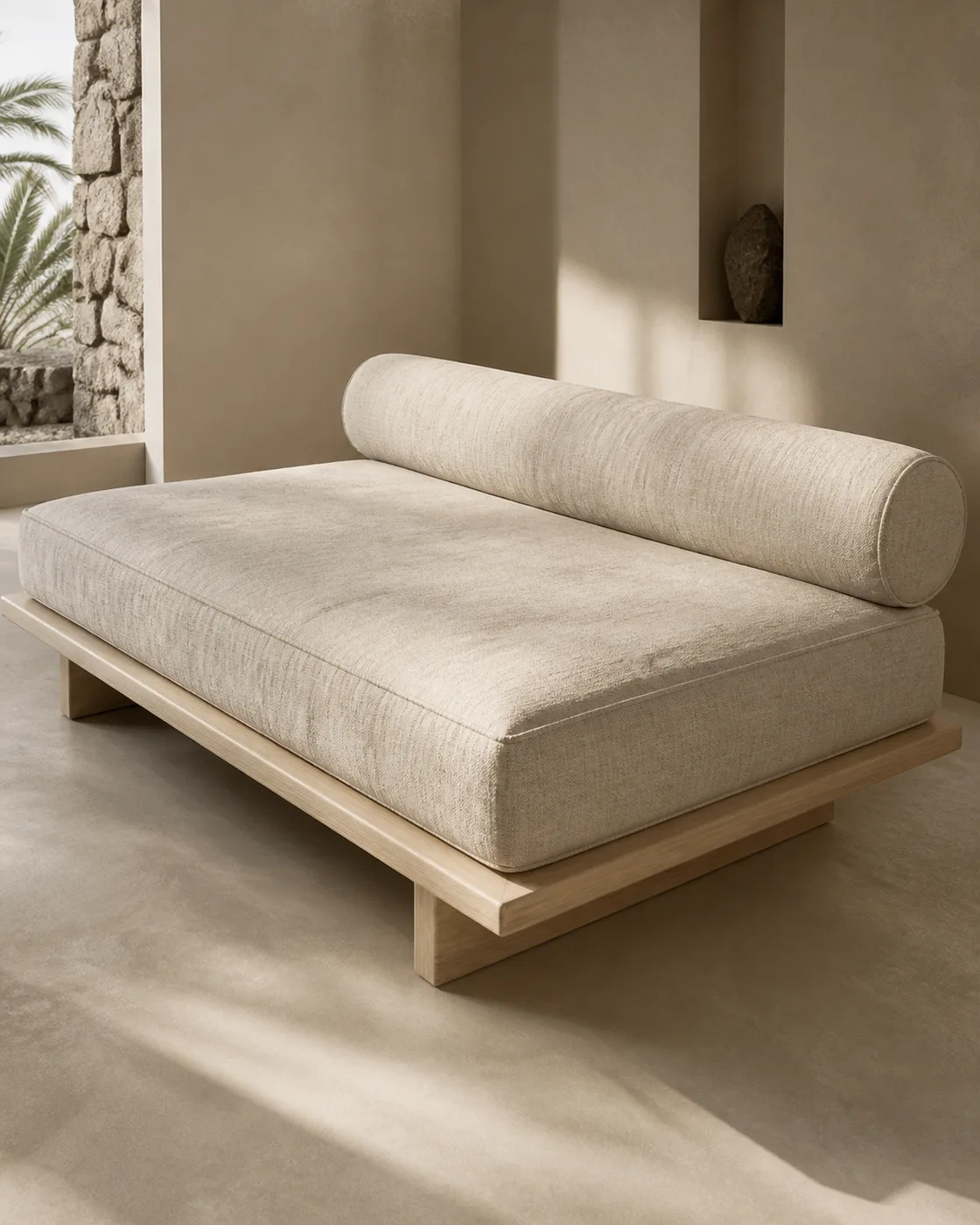 Natural Linen Upholstery applied to its dedicated furniture product