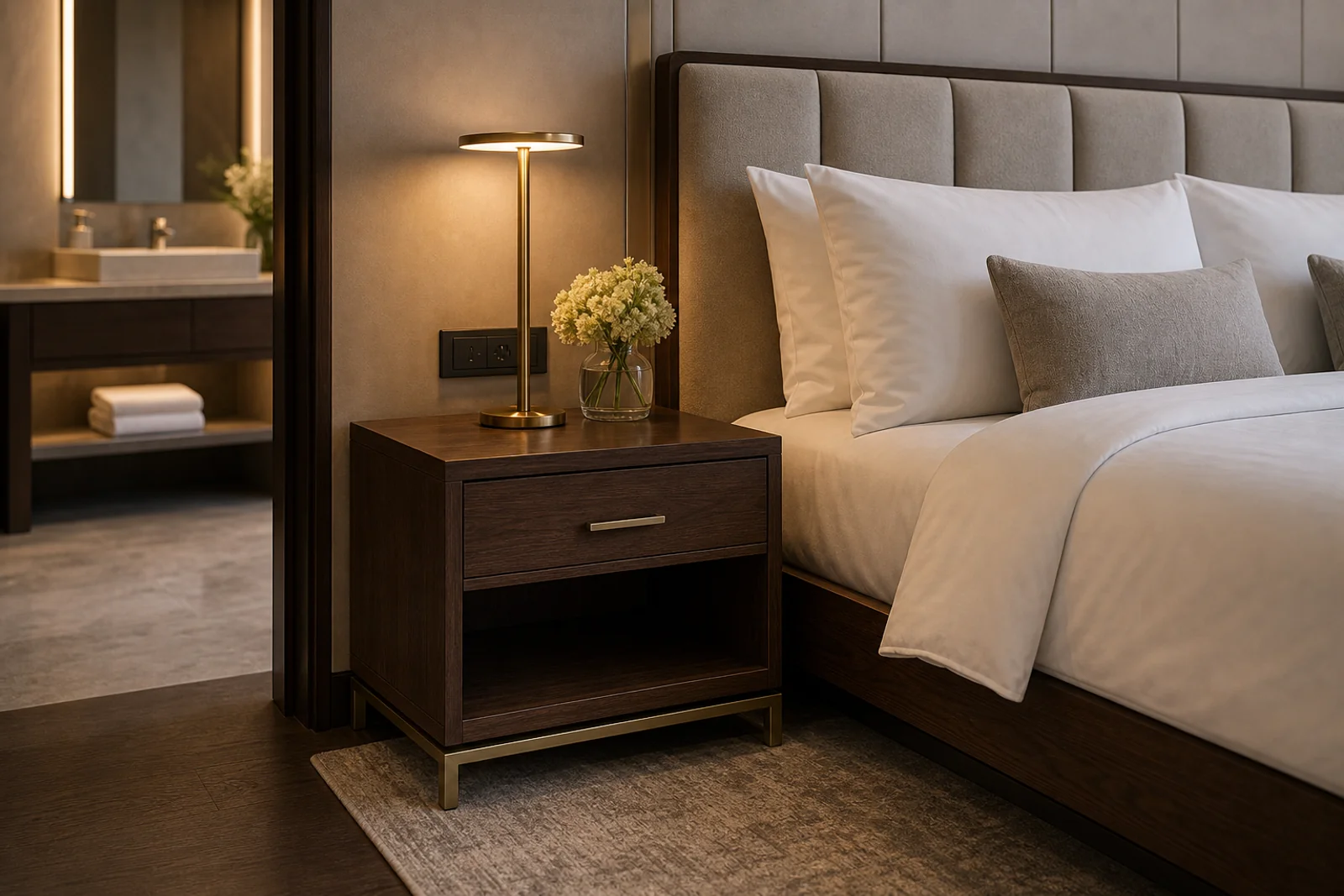 Night Stand in context - Hotel guest rooms, suites, residential bedrooms