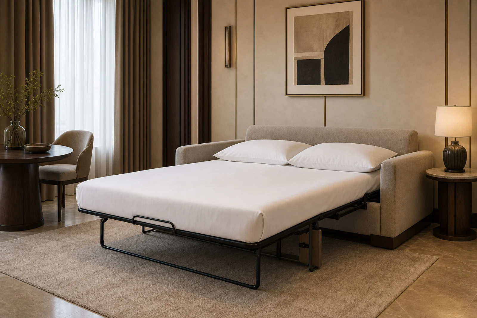 Sofa Bed in context - Hotel suites, serviced apartments, residential guest rooms