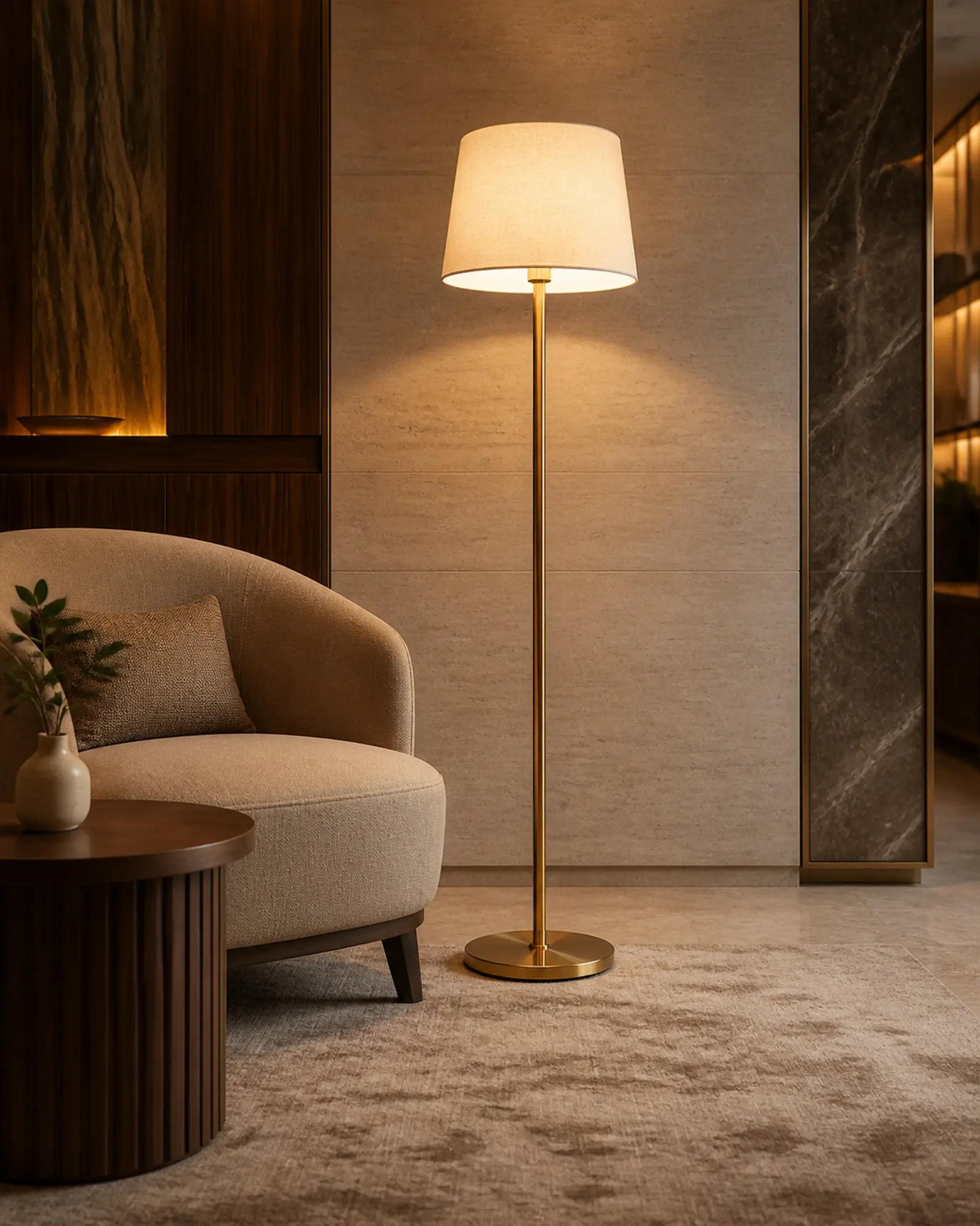 Floor Lamp in context - Hotel lounges, reading corners, suites, villas, executive rooms