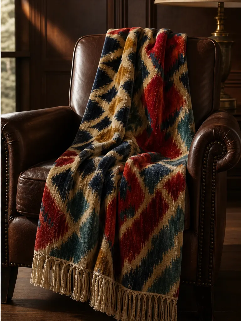 Throws — Velvet, handloom, jacquard, quilted, and reversible layers developed for beds, lounge seating, suites, and private residences.