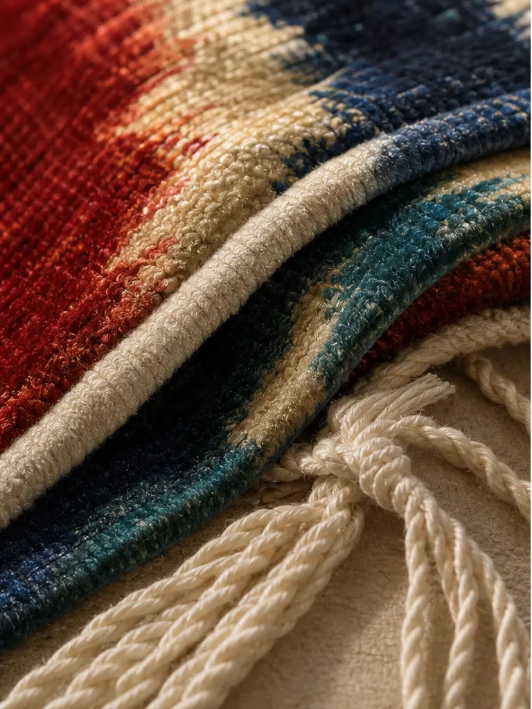 Emberfold Velvet Throw textile and construction detail
