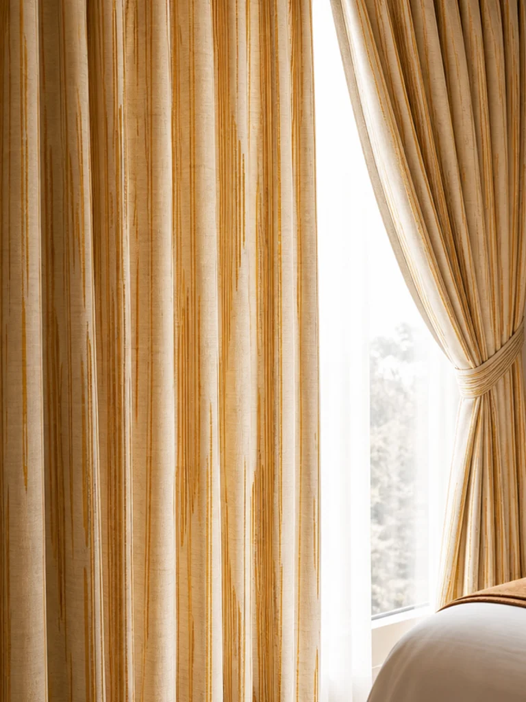 Saffron Reed Drapery textile and construction detail
