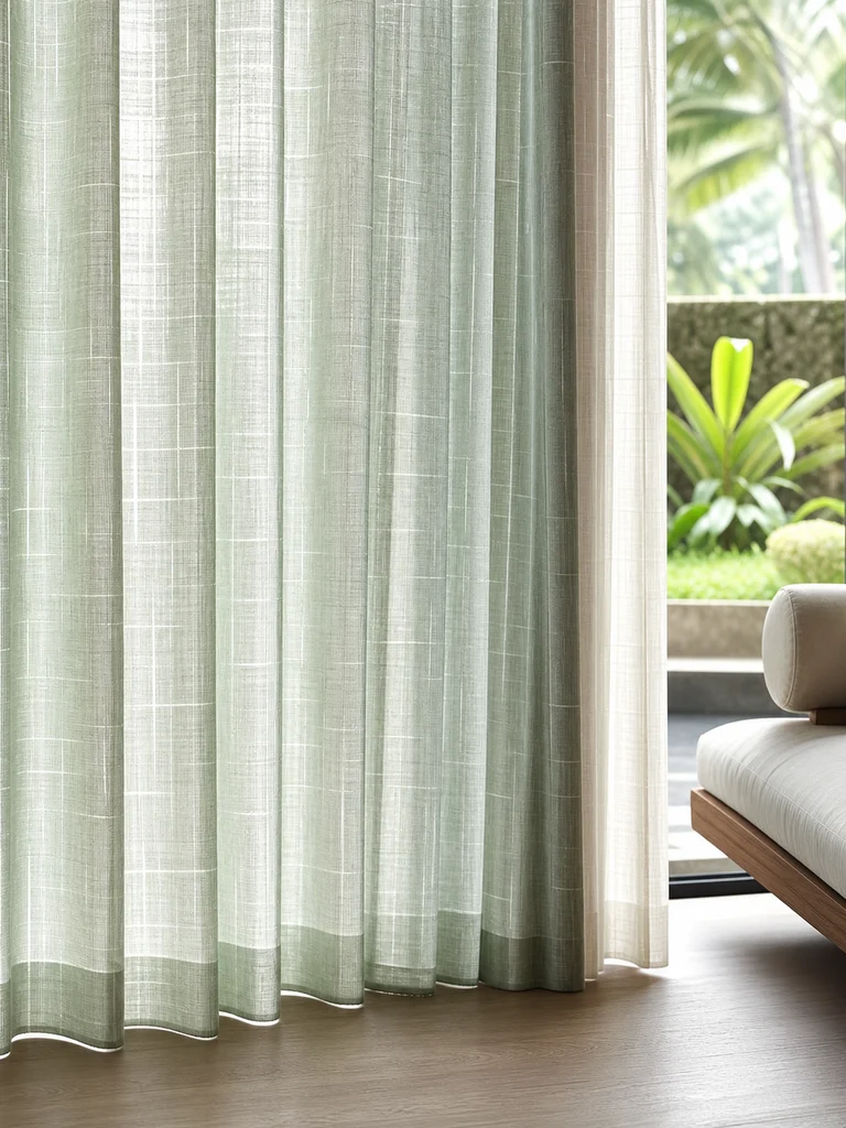 Celadon Sheer Pair shown in Guestrooms, spas, lounges, residences