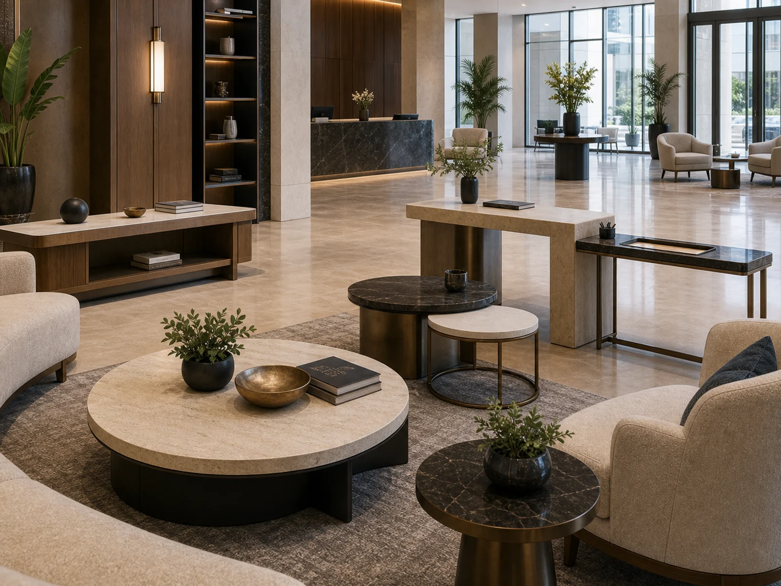 Lobby Furniture - Tables & Surfaces
