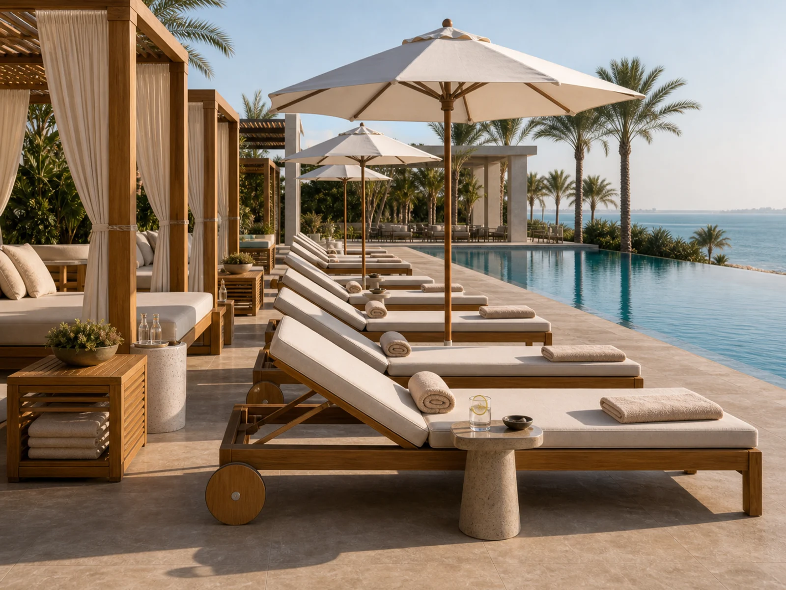 Resort, Pool & Beach Furniture - Pool Loungers & Cabanas