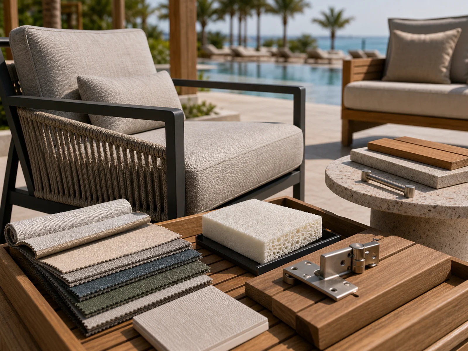 Resort, Pool & Beach Furniture - Weatherproof Materials