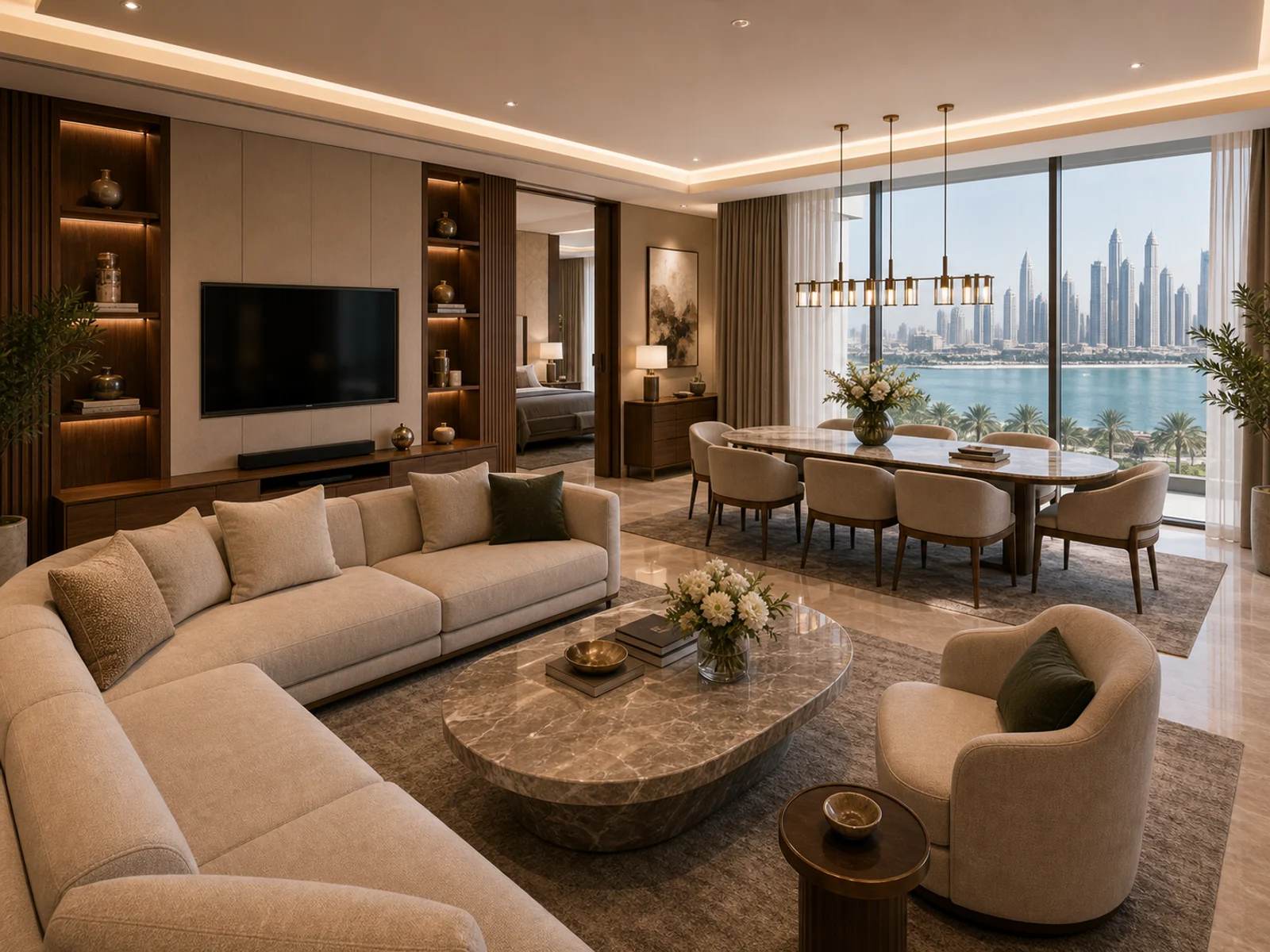 Hotel Suites & Branded Residences - Living & Dining Areas